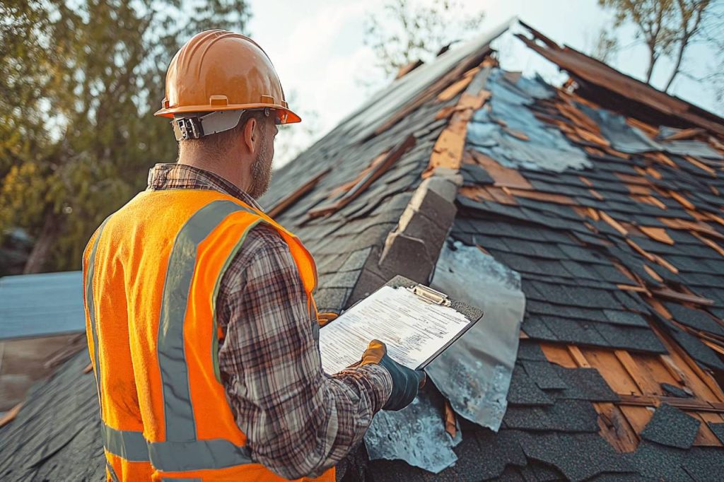 storm damage roof repair